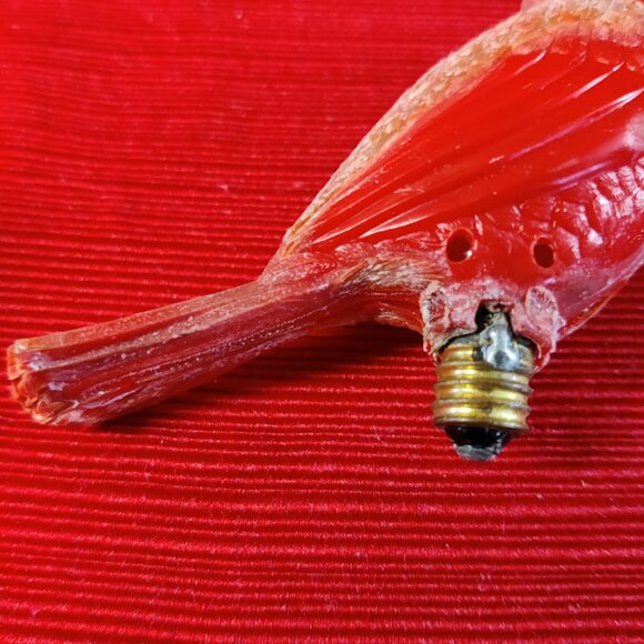 Vintage Hard Plastic Celluloid Christmas Ornaments & Bulbs - Lot of 4-  RARE - Picture 12 of 13